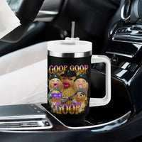 Funny Burnt Peanut Goop Tumbler With Handle Bungulato 90s Bootleg Meme Trendy
