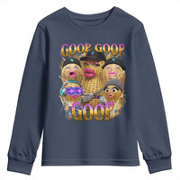 Funny Burnt Peanut Goop Youth Sweatshirt Bungulato 90s Bootleg Meme Trendy