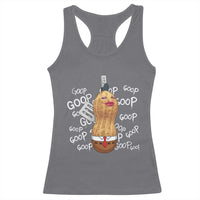 Funny Burnt Peanut Bungulator Racerback Tank Top Mhmmm Goop Goop