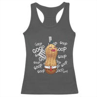 Funny Burnt Peanut Bungulator Racerback Tank Top Mhmmm Goop Goop