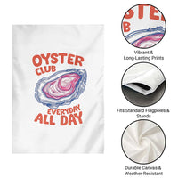 Oyster Club Garden Flag Retro Summer Beach Vacation Gift