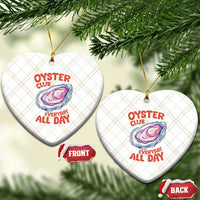 Oyster Club Ceramic Ornament Retro Summer Beach Vacation Gift