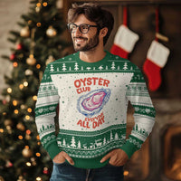 Oyster Club Ugly Christmas Sweater Retro Summer Beach Vacation Gift