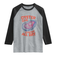 Oyster Club Raglan Shirt Retro Summer Beach Vacation Gift