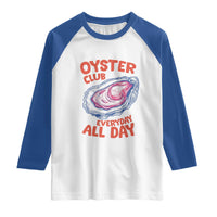Oyster Club Raglan Shirt Retro Summer Beach Vacation Gift
