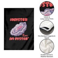 Moister Than An Oyster Garden Flag Funny Inappropriate Adult Humor