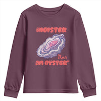 Moister Than An Oyster Youth Sweatshirt Funny Inappropriate Adult Humor