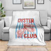 Oyster Club Throw Blanket Coastal Girls Trip Beach Vacation Gift