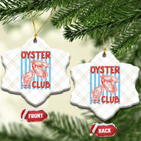 Oyster Club Ceramic Ornament Coastal Girls Trip Beach Vacation Gift