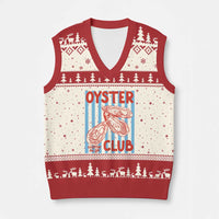 Oyster Club V-Neck Knit Sweater Vest Coastal Girls Trip Beach Vacation Gift