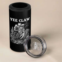 Yee Claw Lobster 4 in 1 Can Cooler Tumbler Funny Crawfish Western Meme