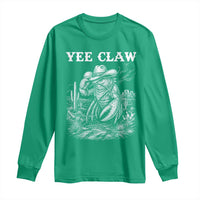 Yee Claw Lobster Long Sleeve Shirt Funny Crawfish Western Meme