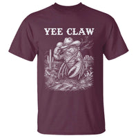 Yee Claw Lobster T Shirt Funny Crawfish Western Meme