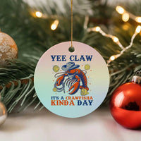 Yee Claw Lobster Ceramic Ornament It's a Crawfish Kinda Day Summer Beach Vaction Gift