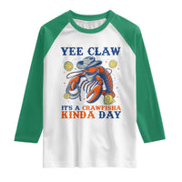 Yee Claw Lobster Raglan Shirt It's a Crawfish Kinda Day Summer Beach Vaction Gift