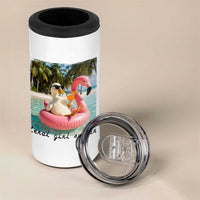Feral Girl Summer 4 in 1 Can Cooler Tumbler Silly Goose Summer Beach Meme