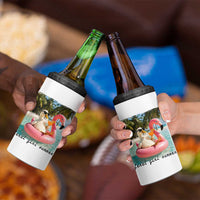 Feral Girl Summer 4 in 1 Can Cooler Tumbler Silly Goose Summer Beach Meme