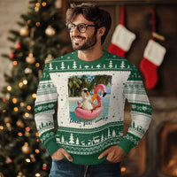 Feral Girl Summer Ugly Christmas Sweater Silly Goose Summer Beach Meme