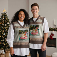 Feral Girl Summer V-Neck Knit Sweater Vest Silly Goose Summer Beach Meme