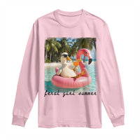 Feral Girl Summer Long Sleeve Shirt Silly Goose Summer Beach Meme