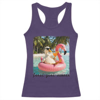 Feral Girl Summer Racerback Tank Top Silly Goose Summer Beach Meme