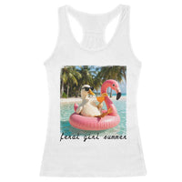 Feral Girl Summer Racerback Tank Top Silly Goose Summer Beach Meme