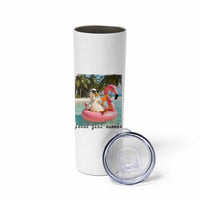 Feral Girl Summer Skinny Tumbler Silly Goose Summer Beach Meme