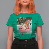 Feral Girl Summer T Shirt For Women Silly Goose Summer Beach Meme