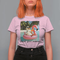Feral Girl Summer T Shirt For Women Silly Goose Summer Beach Meme