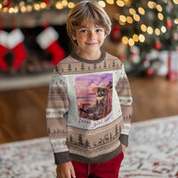 Feral Girl Summer Ugly Christmas Sweater Funny Raccoon Summer Beach Meme
