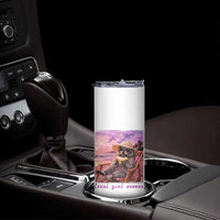 Feral Girl Summer Skinny Tumbler Funny Raccoon Summer Beach Meme