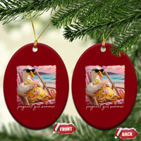 Pregnant Girl Summer Ceramic Ornament Silly Goose Mom Baby Announcement