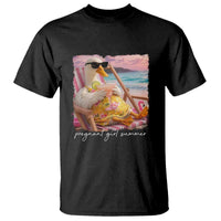 Pregnant Girl Summer T Shirt Silly Goose Mom Baby Announcement