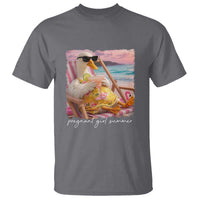 Pregnant Girl Summer T Shirt Silly Goose Mom Baby Announcement