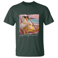 Pregnant Girl Summer T Shirt Silly Goose Mom Baby Announcement