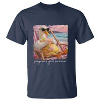 Pregnant Girl Summer T Shirt Silly Goose Mom Baby Announcement