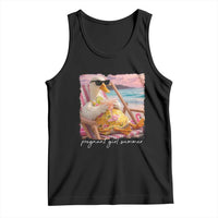 Pregnant Girl Summer Tank Top Silly Goose Mom Baby Announcement
