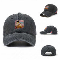 Pregnant Girl Summer Washed Cotton Baseball Cap Silly Goose Mom Baby Announcement