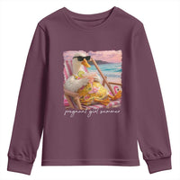 Pregnant Girl Summer Youth Sweatshirt Silly Goose Mom Baby Announcement