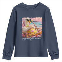 Pregnant Girl Summer Youth Sweatshirt Silly Goose Mom Baby Announcement