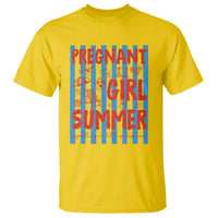 Pregnant Girl Summer T Shirt Funny Beach Pregnancy Announcement