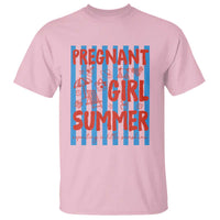 Pregnant Girl Summer T Shirt Funny Beach Pregnancy Announcement