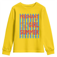 Pregnant Girl Summer Youth Sweatshirt Funny Beach Pregnancy Announcement