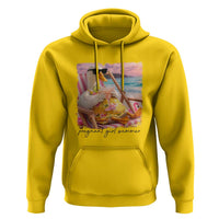 Pregnant Girl Summer Goose Mom Hoodie Funny Pregnancy Announcement
