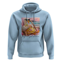 Pregnant Girl Summer Goose Mom Hoodie Funny Pregnancy Announcement