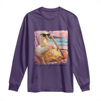 Pregnant Girl Summer Goose Mom Long Sleeve Shirt Funny Pregnancy Announcement