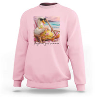 Pregnant Girl Summer Goose Mom Sweatshirt Funny Pregnancy Announcement