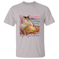 Pregnant Girl Summer Goose Mom T Shirt Funny Pregnancy Announcement