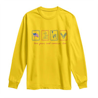 Loves Jesus and America Too Long Sleeve Shirt 4th of July Christian