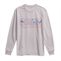 Loves Jesus and America Too Long Sleeve Shirt 4th of July Christian